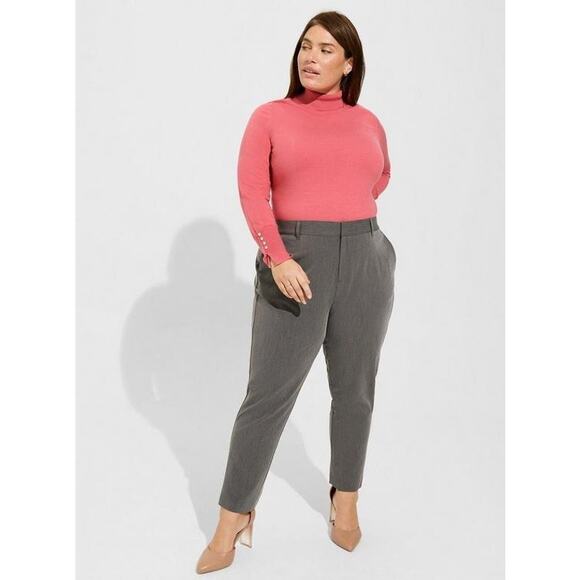 Torrid Womens Everyday Soft Turtleneck Sweater In Holly Berry Pink Sz 5X | Comfy - Picture 14 of 14